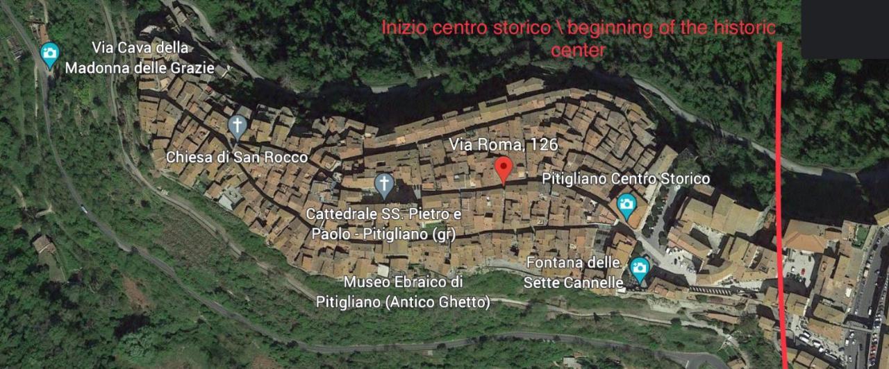 Casa Nel Corso Leilighet Pitigliano Eksteriør bilde